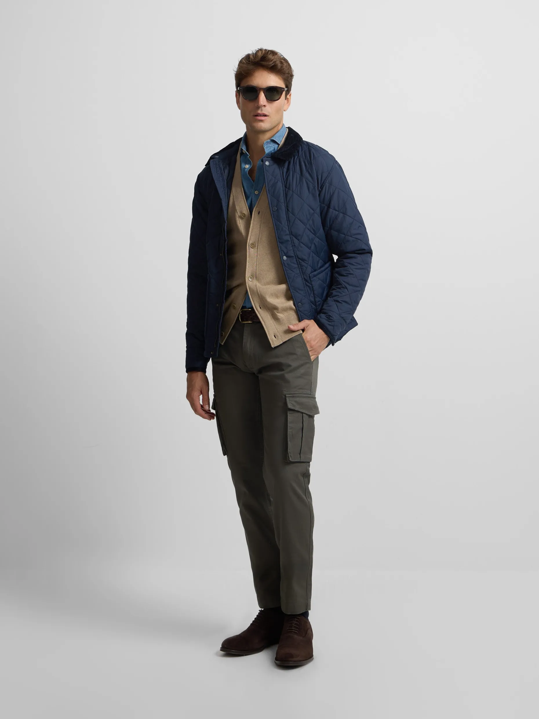 Chaqueta clasica field azul marino