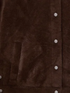 Chaqueta corta pelo marron
