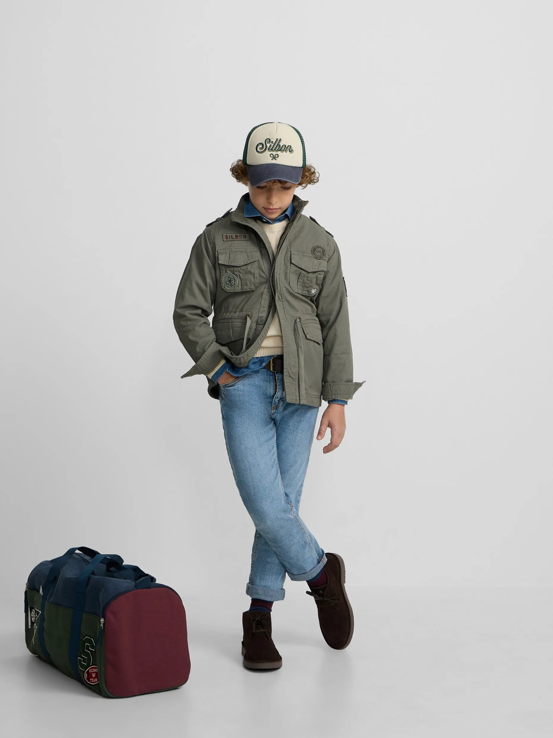 Chaqueta kids military verde