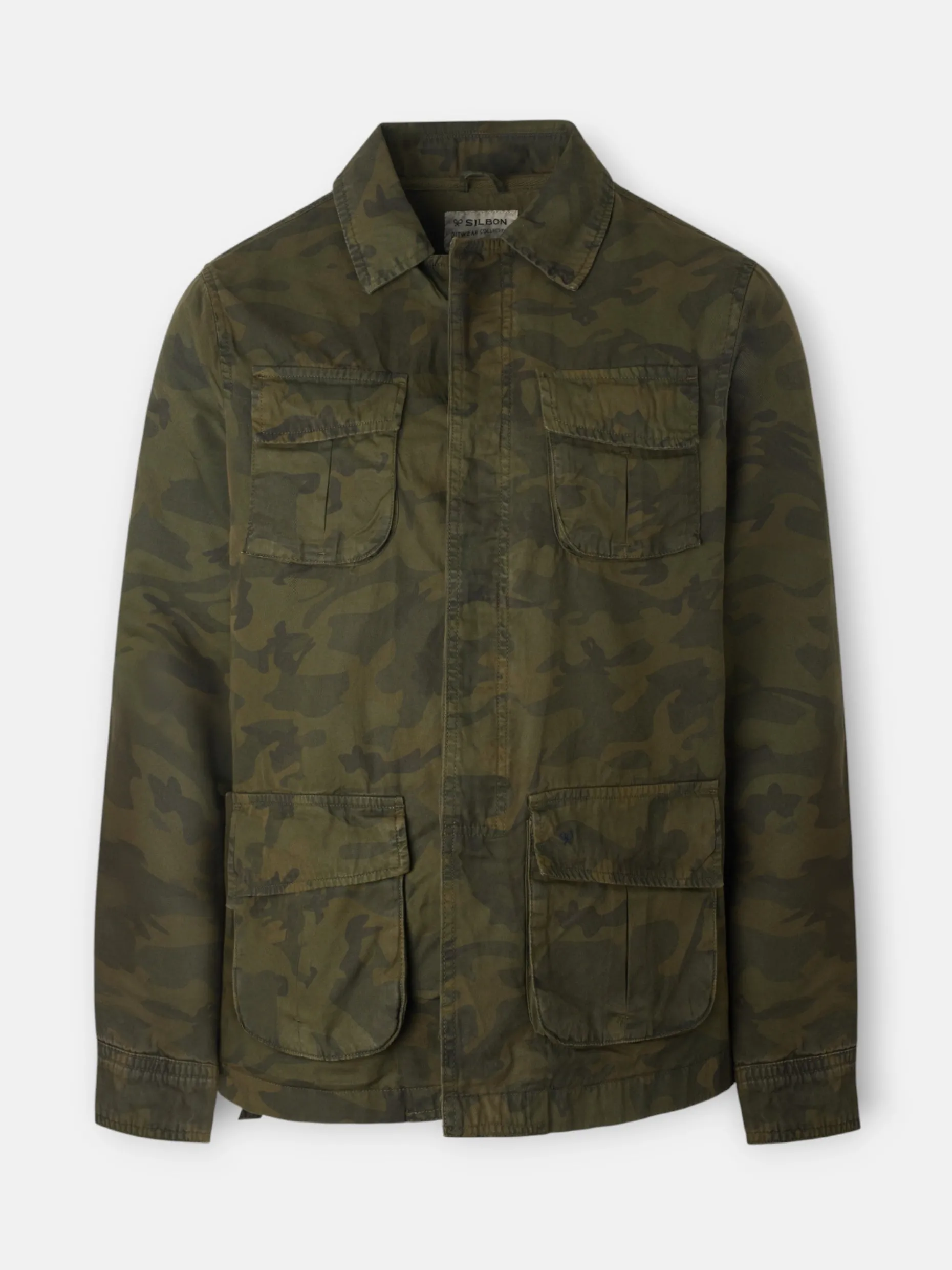 Chaqueta militar camuflaje verde