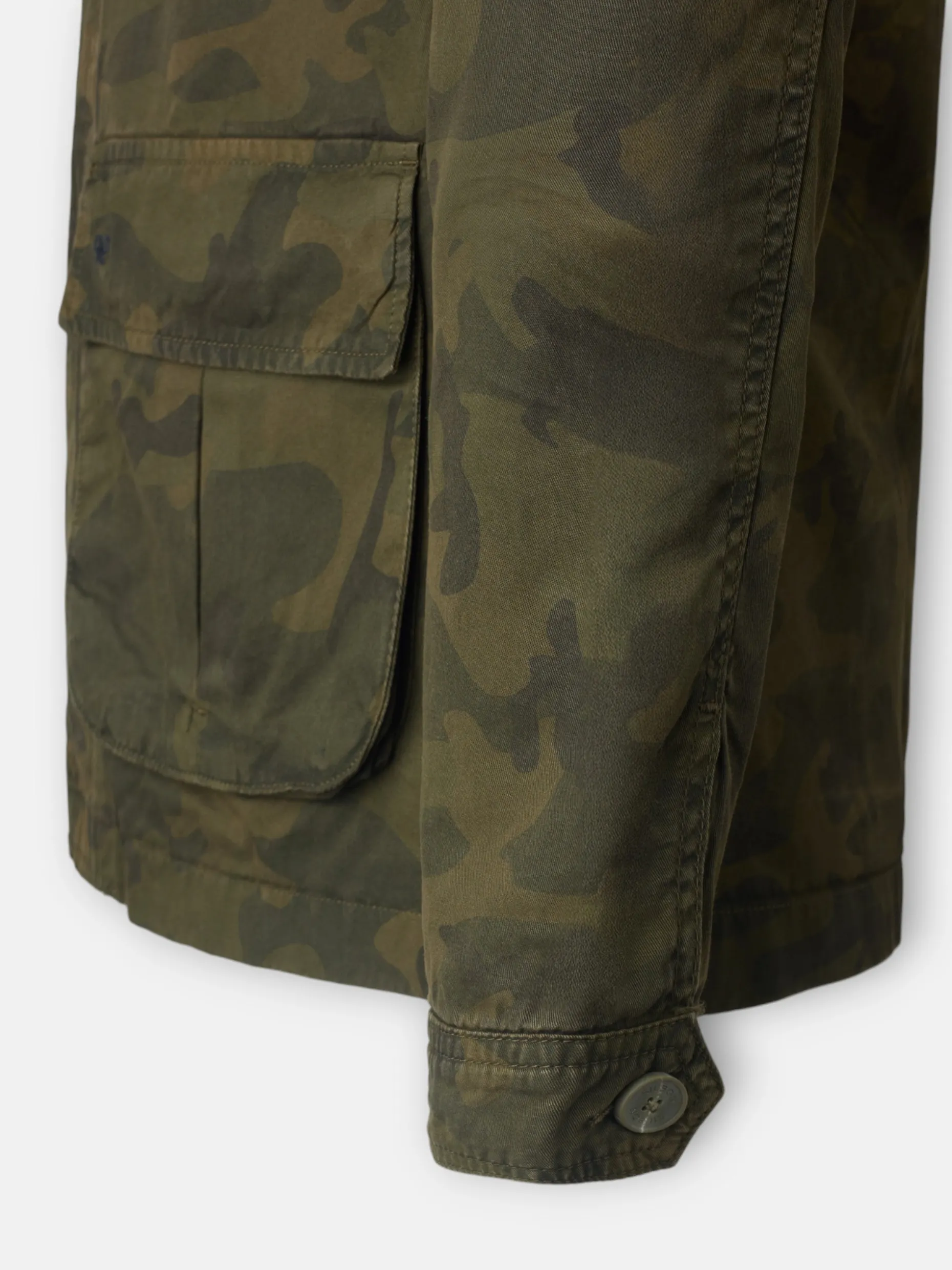 Chaqueta militar camuflaje verde