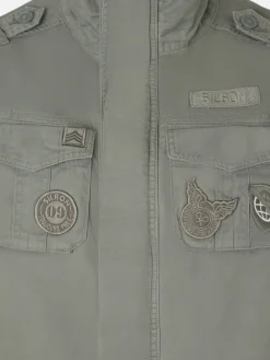 Chaqueta militar parches dye verde