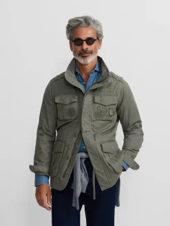 Chaqueta militar parches dye verde