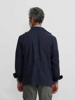 Chaqueta militar parches dye azul marino