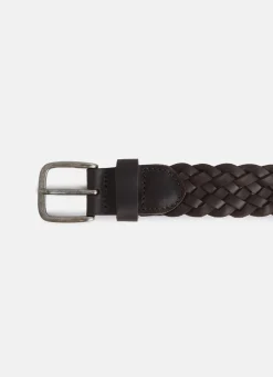 Cinturon kids piel trenzado
