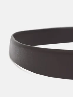 Cinturon piel marron oscuro
