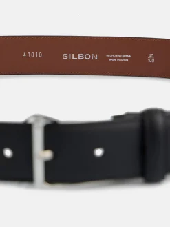 Cinturon vestir piel negro