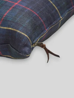 Cojin cuadro tartan verde