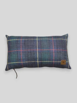 Cojin rectangular cuadro tartan verde