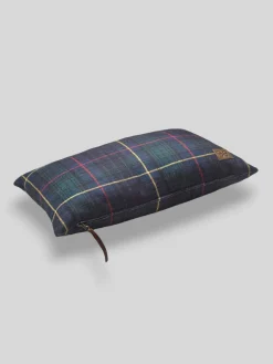 Cojin rectangular cuadro tartan verde