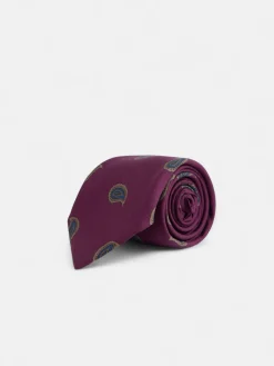 Corbata amebas burdeos