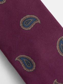 Corbata amebas burdeos