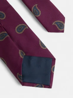 Corbata amebas burdeos