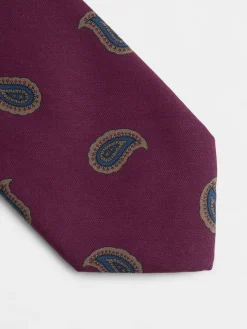 Corbata amebas burdeos