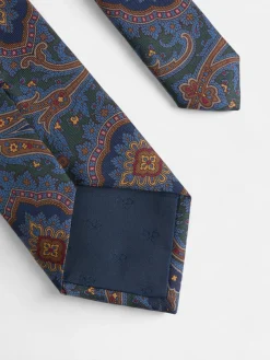 Corbata estampado acanto verde