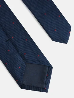 Corbata kids micropuntos azul marino