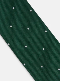 Corbata kids micropuntos verde