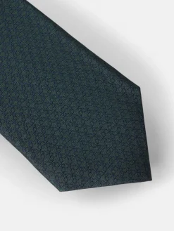 Corbata motivo multiraquetas verde