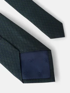 Corbata motivo multiraquetas verde