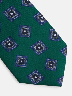Corbata rombo irregular verde