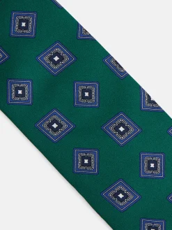 Corbata rombo irregular verde