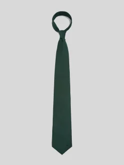 Corbata silbon lisa verde