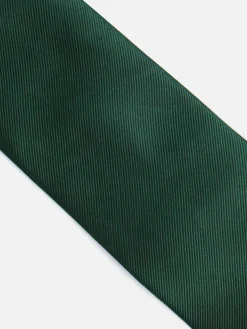 Corbata silbon lisa verde