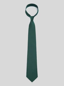 Corbata silbon mini puntos verde