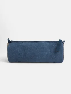 Estuche sport tejido etnico azul marino
