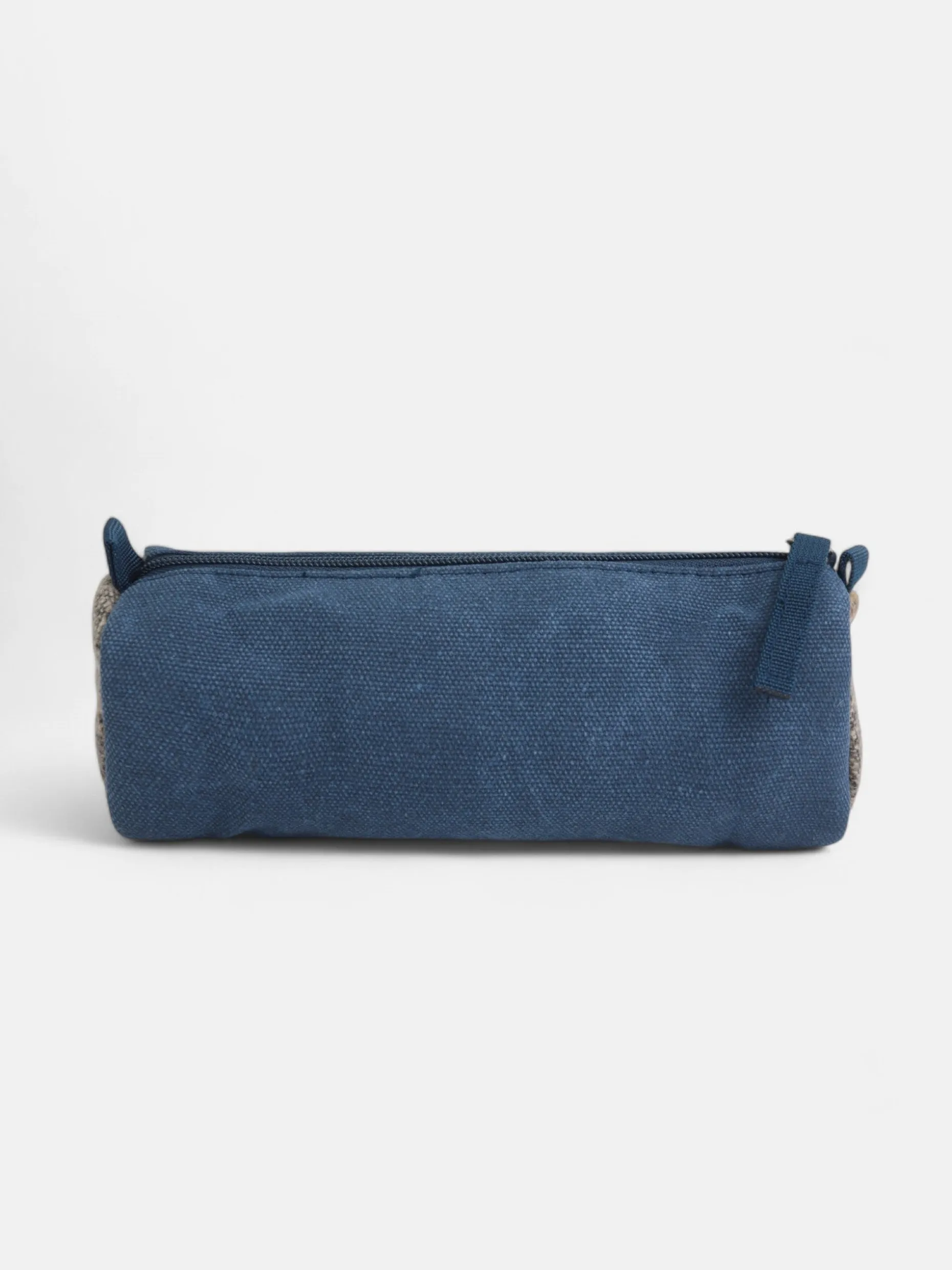 Estuche sport tejido etnico azul marino