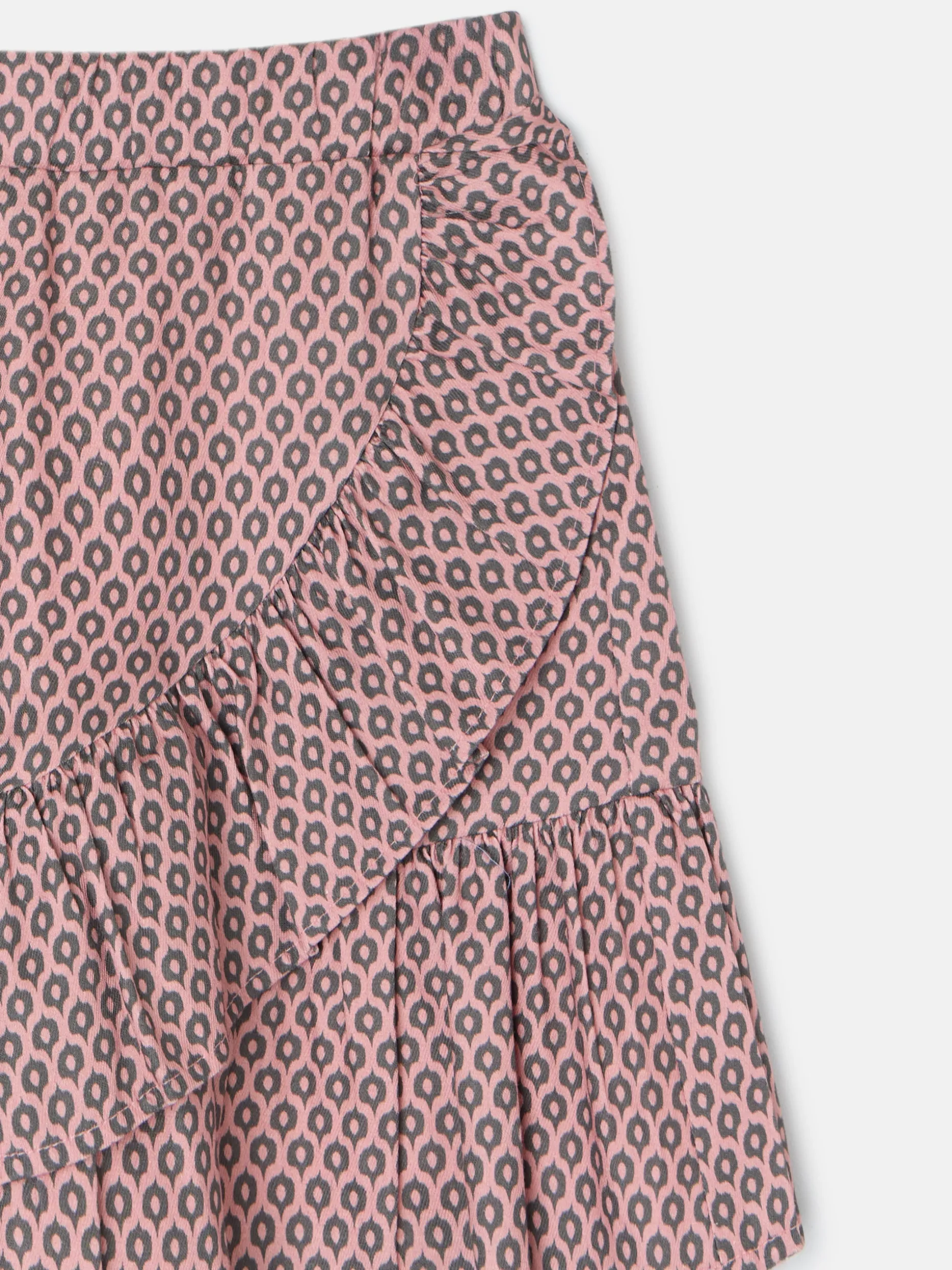 Falda girl estampado etnico rosa