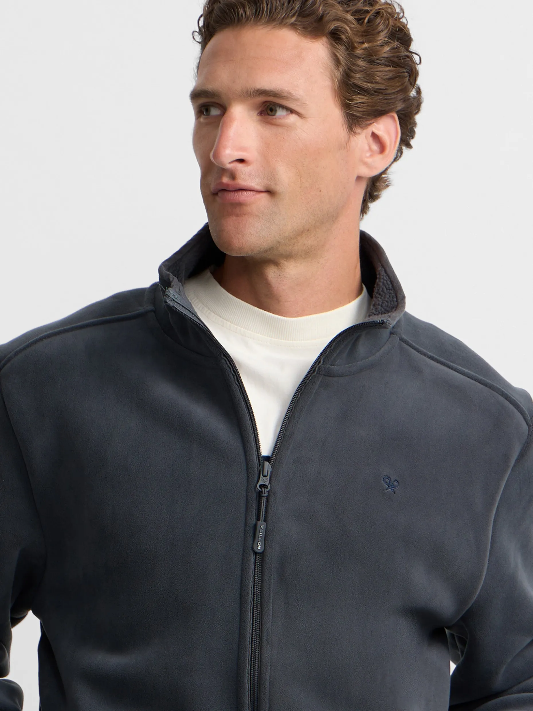 Forro polar clasico gris