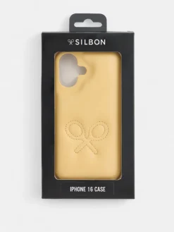 Funda movil raqueta amarilla