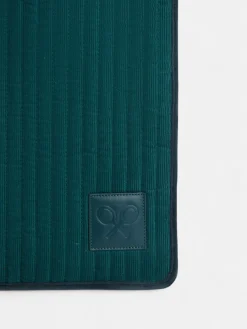 Funda portatil acolchada pana verde