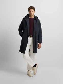 Gabardina azul marino
