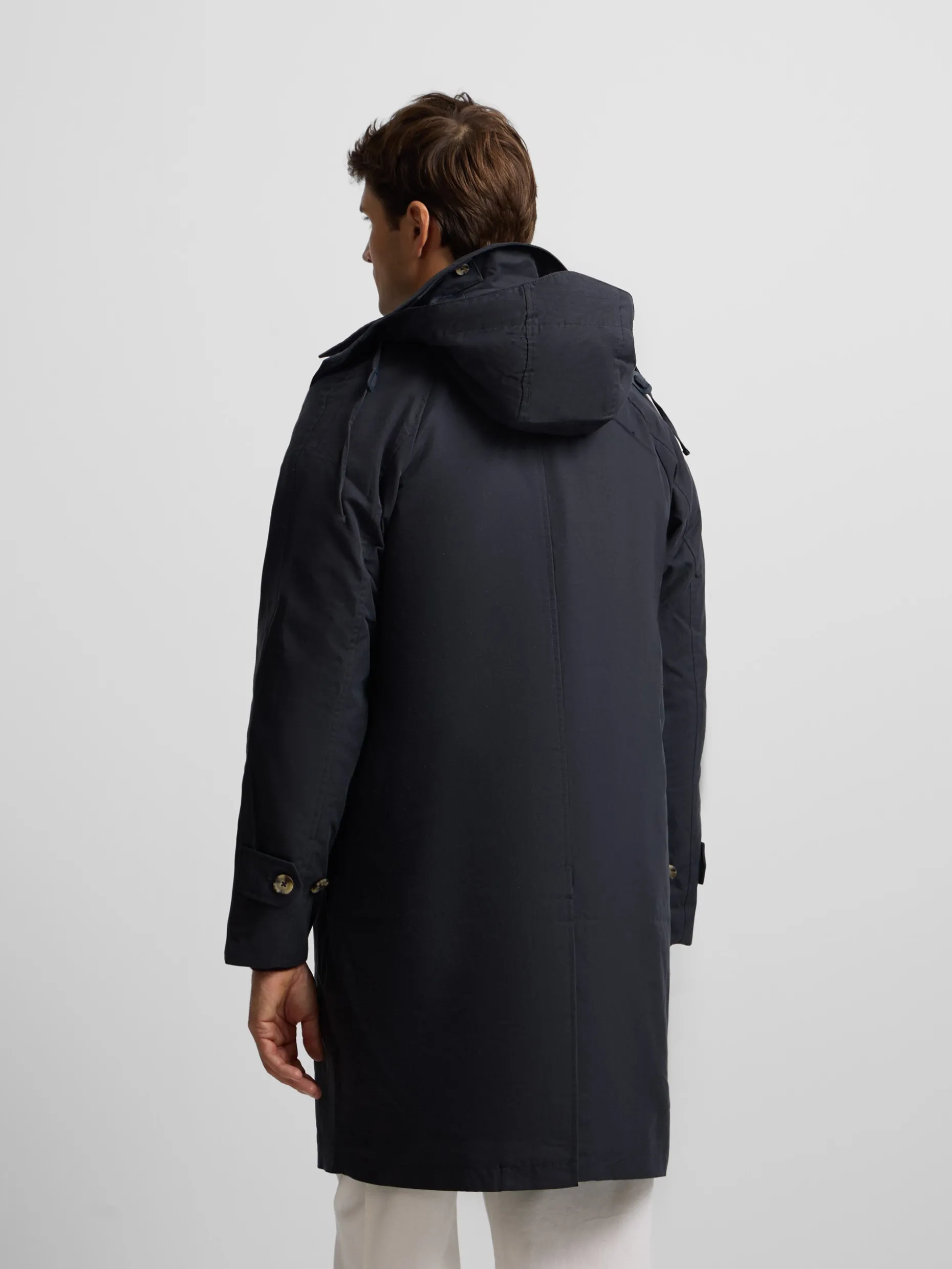 Gabardina azul marino
