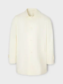 Gabardina corta beige