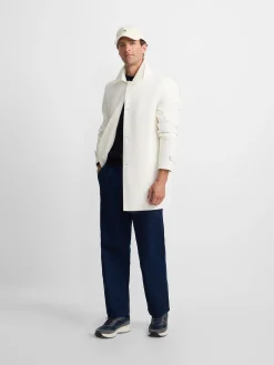 Gabardina corta beige