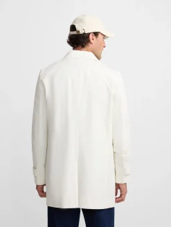 Gabardina corta beige