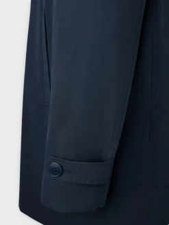 Gabardina corta marino