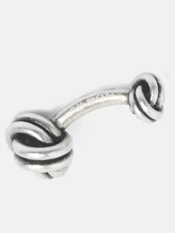 Gemelo nudo plata envejecida