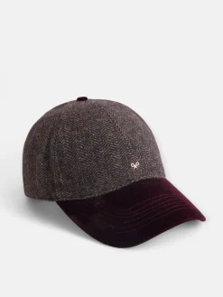 Gorra woman espiga burdeos