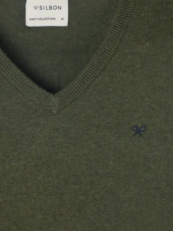 Jersey classic cuello pico verde