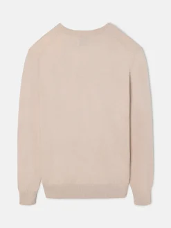Jersey classic cuello pico beige