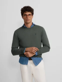 Jersey classic cuello redondo verde claro