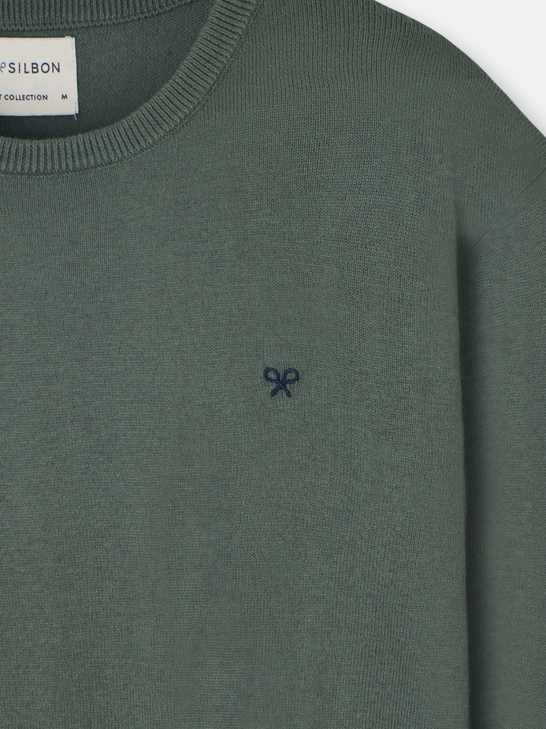 Jersey classic cuello redondo verde claro