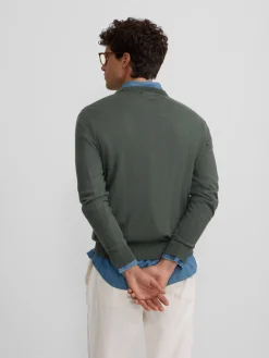 Jersey classic cuello redondo verde claro