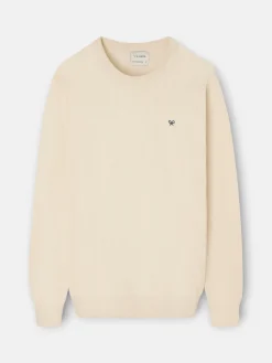 Jersey classic cuello redondo beige claro