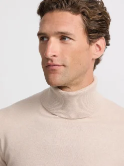 Jersey classic cuello vuelto beige