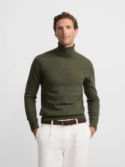 Jersey classic cuello vuelto verde